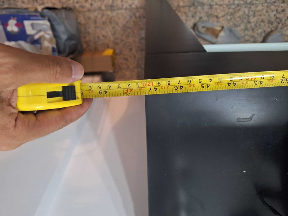 Aparador / consola de entrada preto moderno