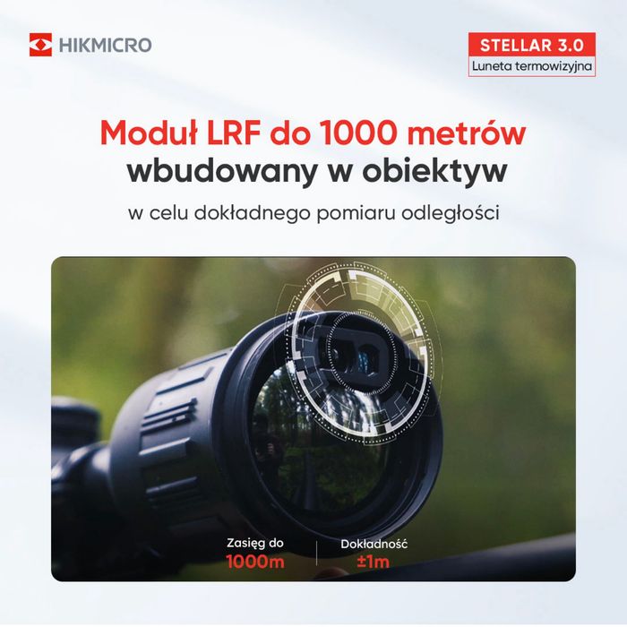 Celownik termowizyjny HIKMICRO stellar SX60L 3.0 z dalemierzam 1000m