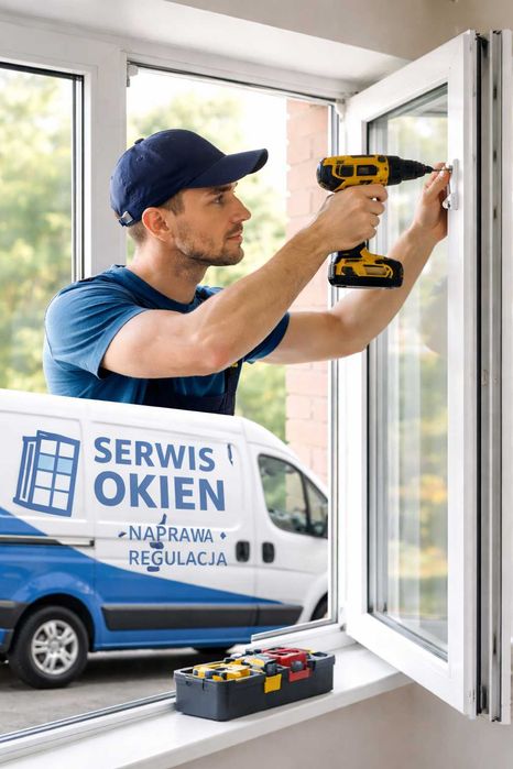 Serwis. Naprawa Stolarki okiennej PCV Aluminium Drewno