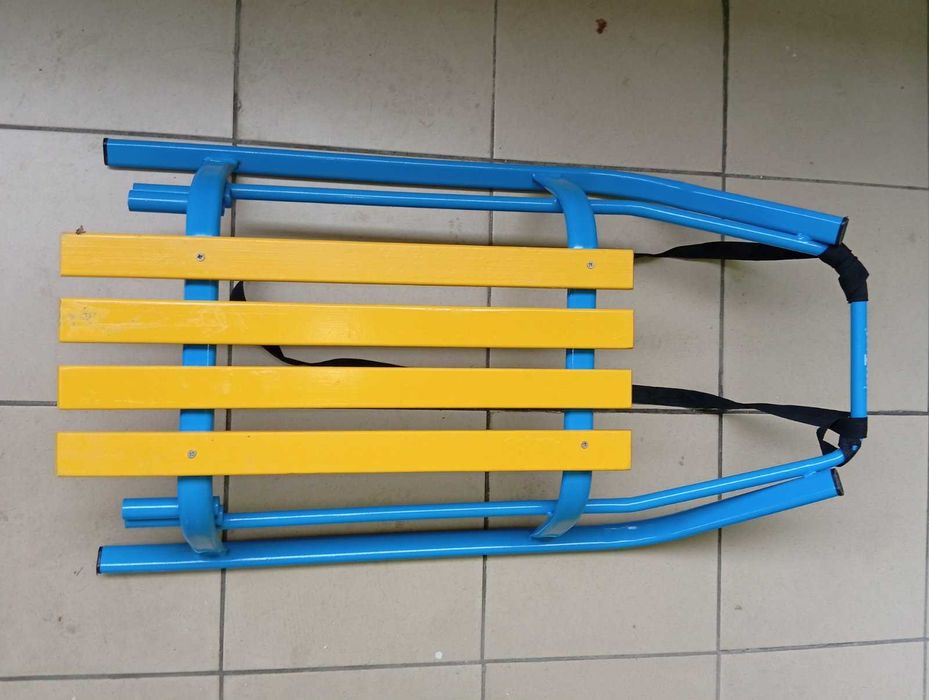 Санки зимние, синие, Санки детские