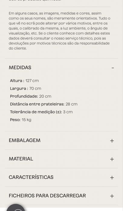 Estante de parede Sklum Nolvia