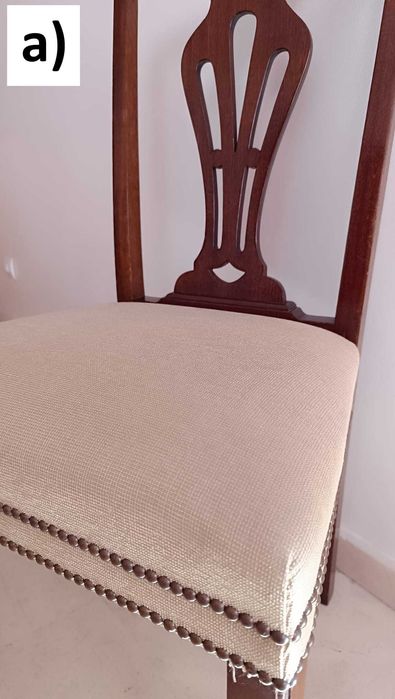 Cadeiras em madeira de muito boa qualidade e em ótimo estado