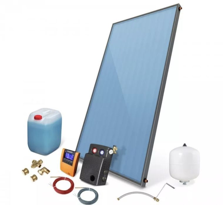 Zestaw solarny kolektor słoneczny 1 x WEBER SOL ECO 2,0 bez zasobnika