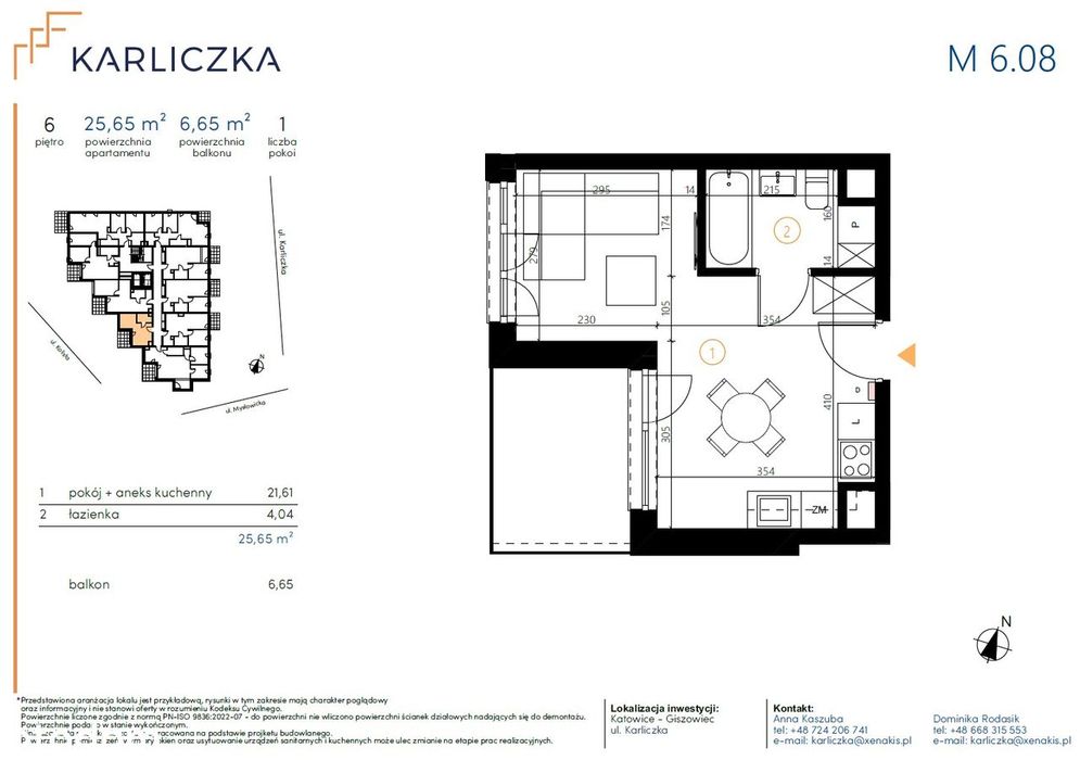 Karliczka | mieszkanie 1-pok. | A.6.08