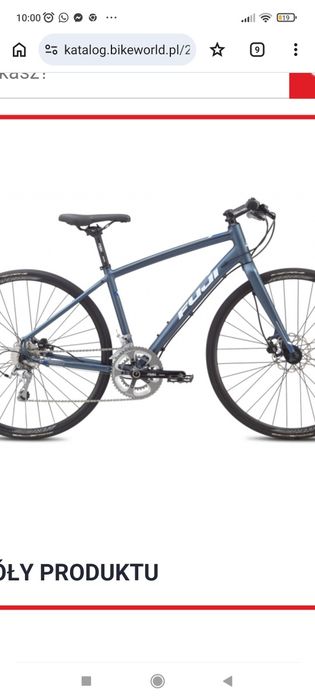 Nowa rama Fuji sh fitness gravel + widelec  15 "