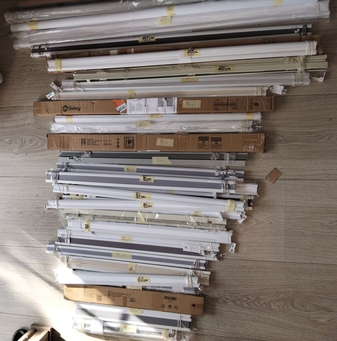 Żaluzje harmonijkowe wewnętrzne 25 szt. - duży wybór tanio