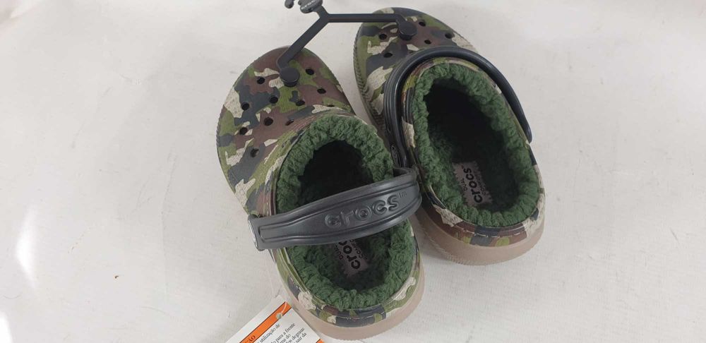 Klapki dziecięce Crocs moro  ocieplone  r. 25,5