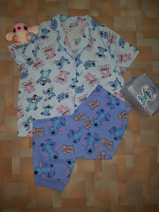 Красивая, яркая пижама, комплект Стич, Stitch Disney L размер