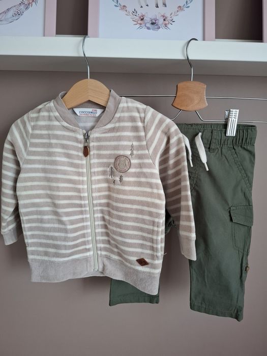 Zestaw bluza i spodnie Coccodrillo H&M rozm. 74