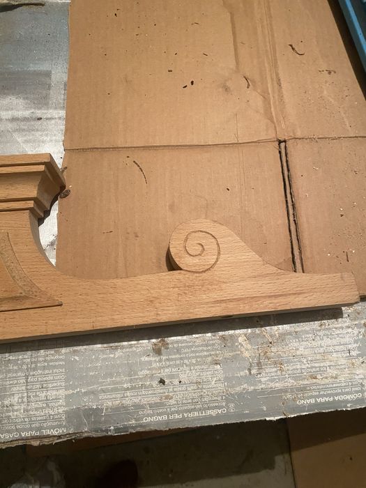 Moldura madeira feita mão ( movel ou cama )