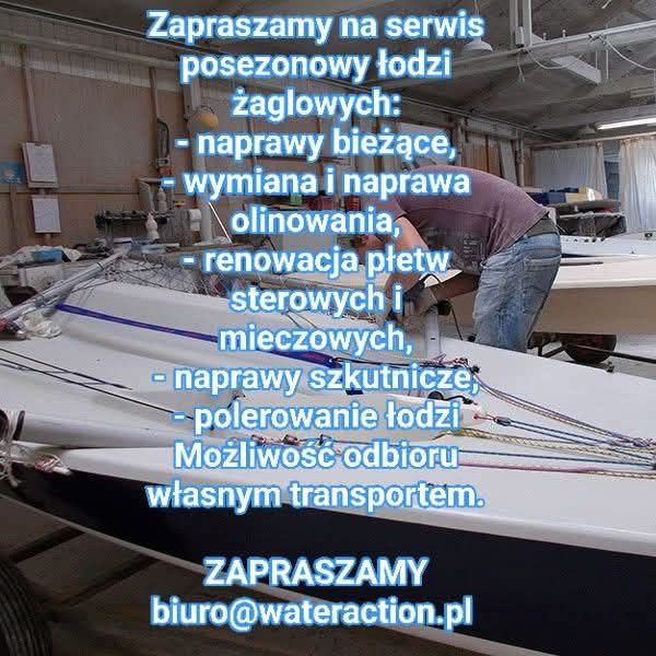Serwis naprawa remonty łodzi żaglowych