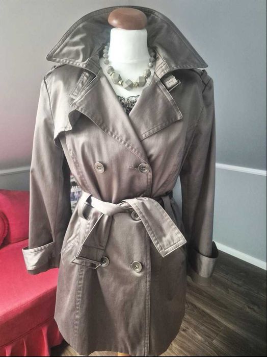 Płaszczyk wiosenny / trench Orsay kieszenie/pasek rozm. S/M