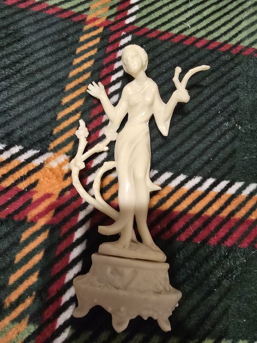 Figurka Fontanini Japonka z ptakiem lata 60 uszkodzona