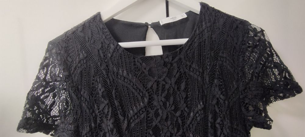 Vestido rendado da Mango | Tam. M
