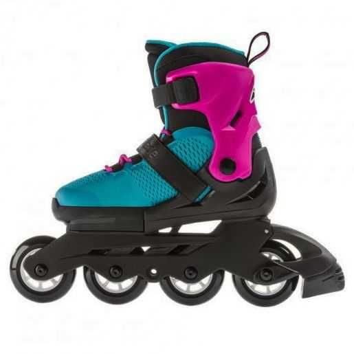 Ролики Rollerblade Microblade G (pink-emerald-green)