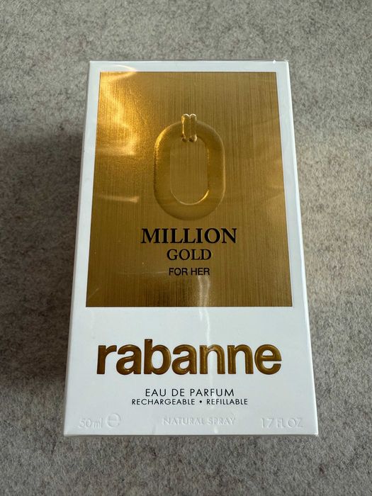 Nowa, oryginalna Million Gold Rabanne woda perfumowana 50 ml