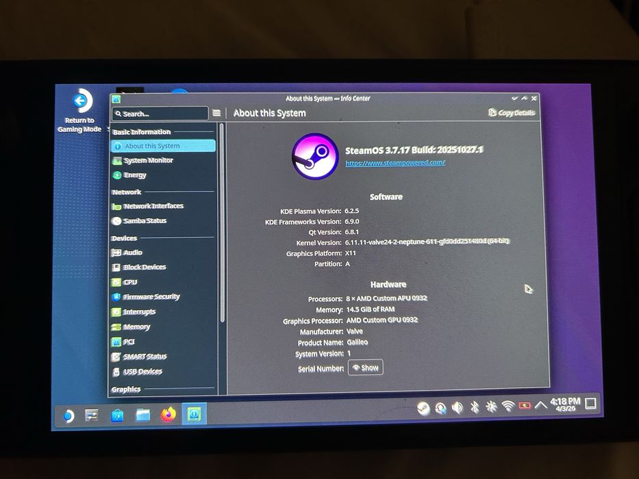 Steam Deck OLED 512Gb