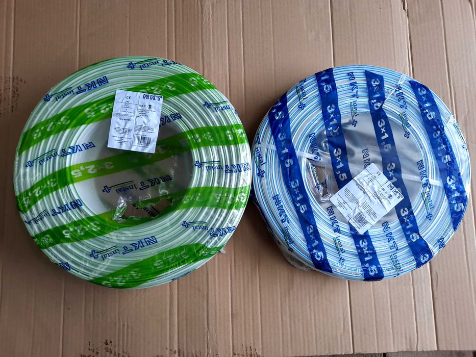Przewód kabel płaski NKT INSTAL+ YDYp 3x1,5 3x2,5 4x1,5 5x1,5 5x2,5