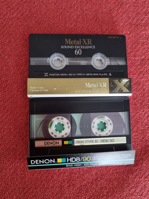 Kasety SONY metal denon chrom