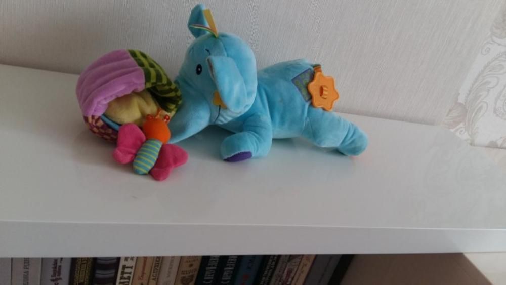 Развивающая игрушка Biba Toys Слоненок Элли Голубой