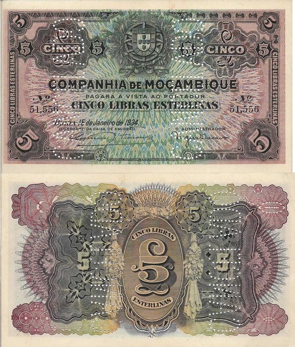 Moçambique - - - - - Notas