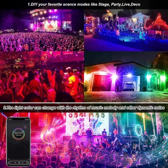 Smart RGB WiFi светодиодный прожектор мощностью 100 Вт,