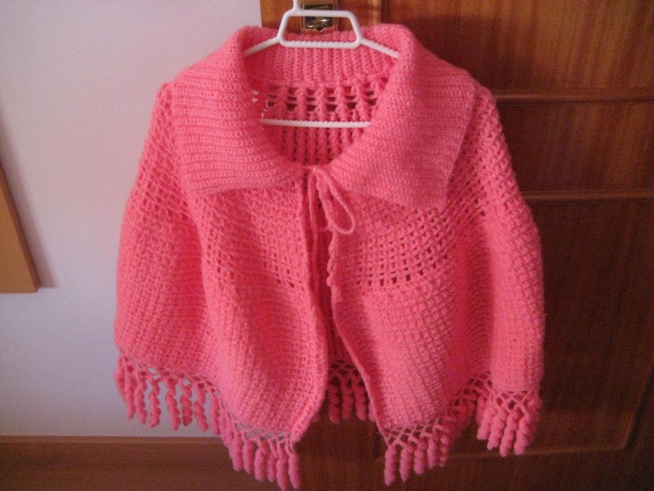 echarpe em lã feita á mão