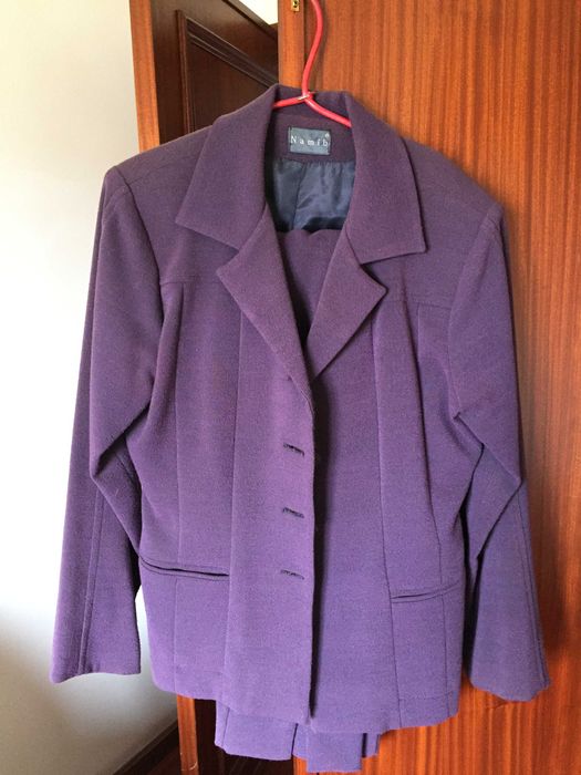 fato roxo de senhora tamanho m