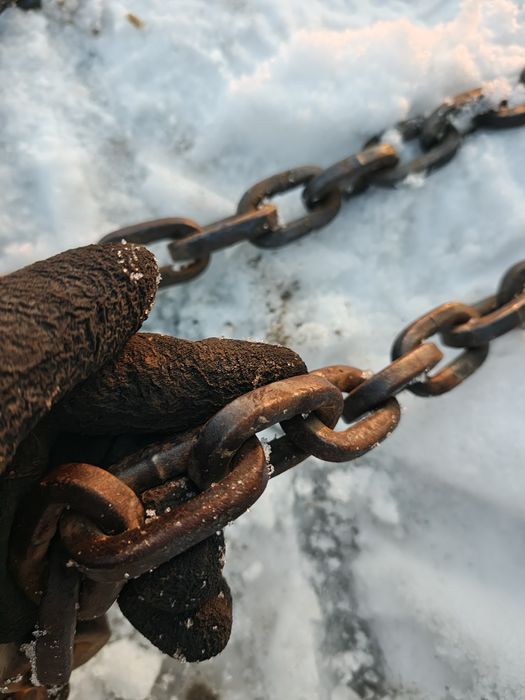 Łańcuchy śniegowe, leśne koło 18.4 34 do traktora. 12.4 32