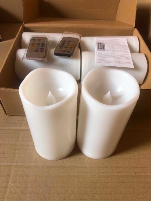 Bezpłomieniowe świece LED 14cm na baterie migoczące Zestaw 6 szt