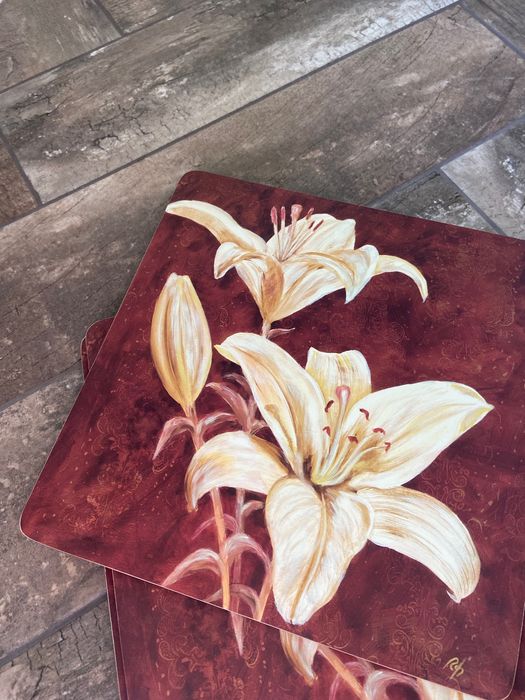 Zestaw podkładek pod talerze + podstawki pod kubki