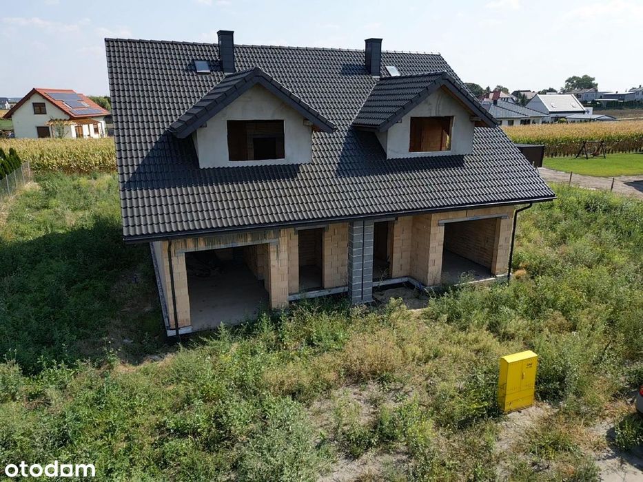 Bliźniak z garażem w bryle bud/113 m2/ działka 560 m2/stan s.otwarty