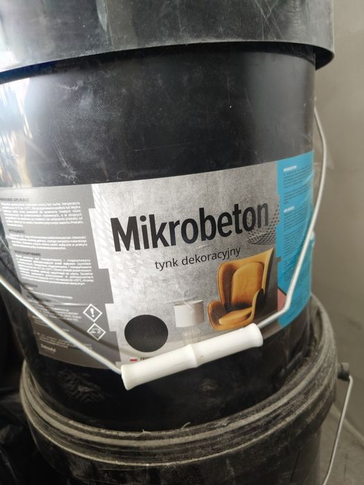 Mikrobeton Popielaty 25kg na ściany