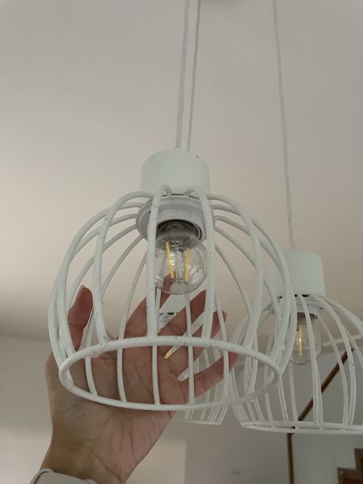 Metalowe lampy wiszace 2 sztuki