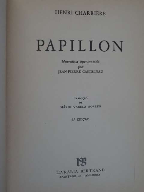 Papillon de Henri Charriere