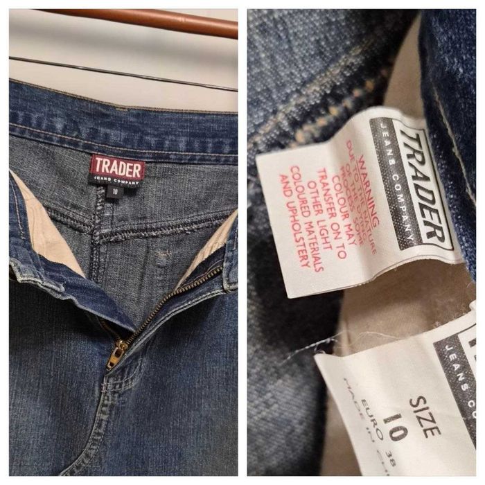 Винтажная джинсовая юбка макси, трапеция, TRADER Jeans Company эффект варки, р. S/M