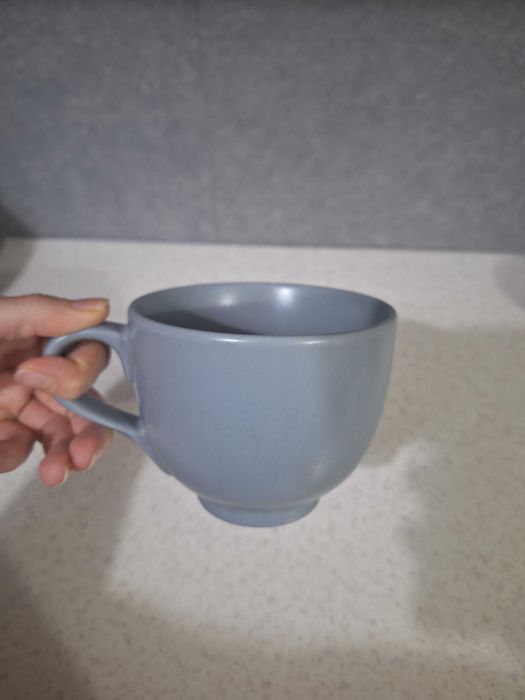 kubek ikea duży niebieski