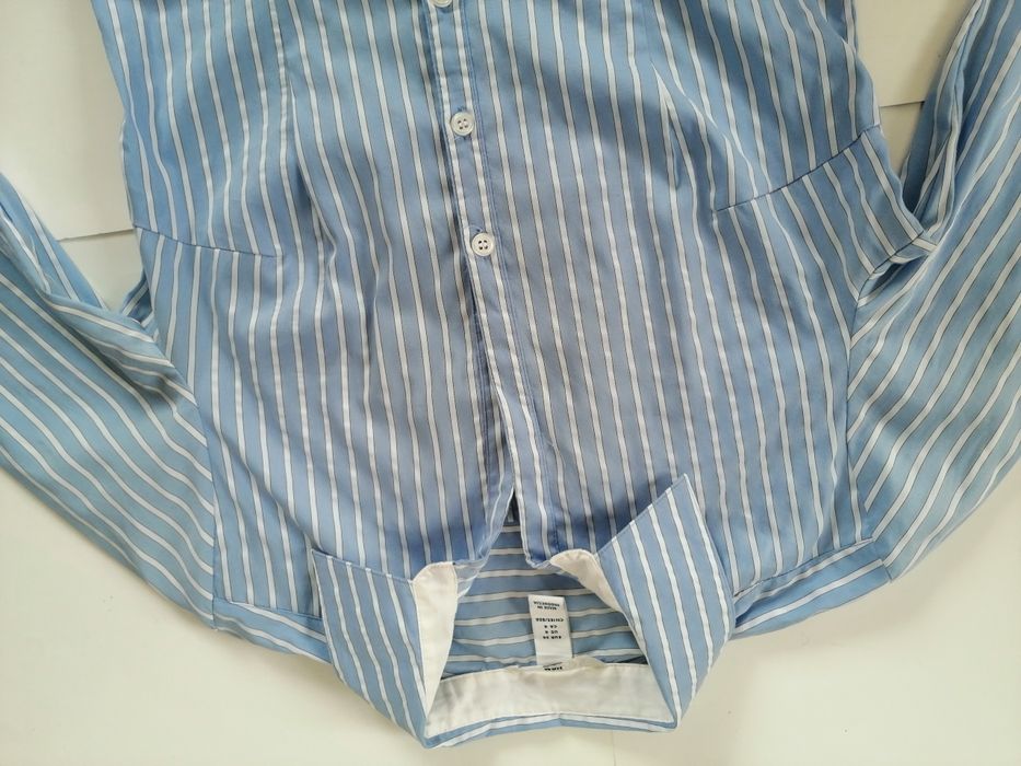 h&m koszula niebieska w pasy rozmiar 34