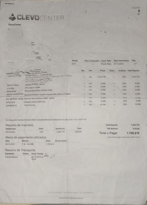 I7 4790k + GTX 970M - 17" Gaming Laptop64737897190018124