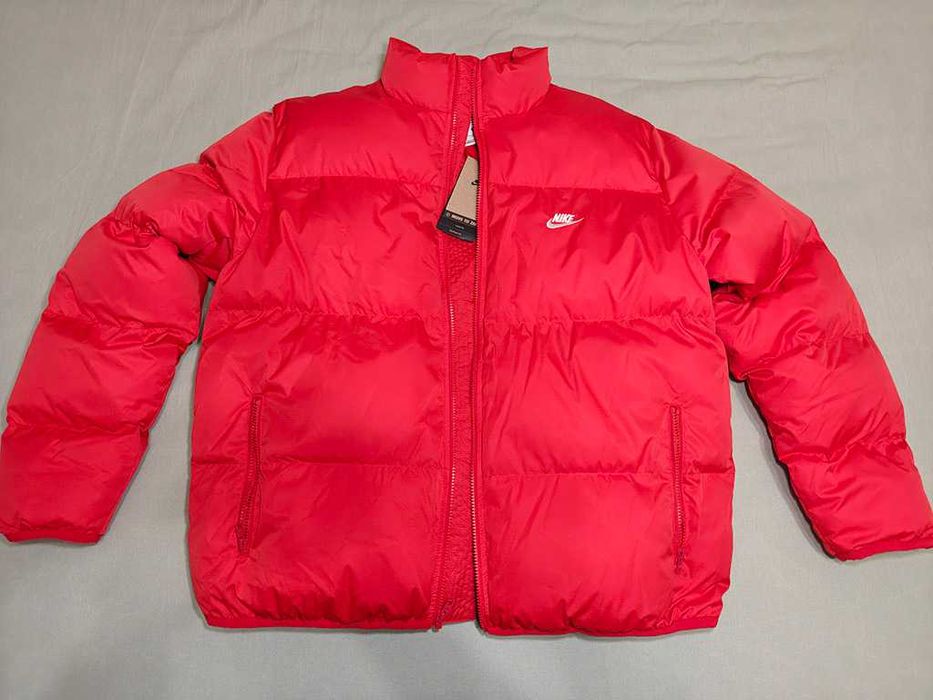 пуховик Nike Sportswear Club Mens PrimaLoft Jacket Red Size LG пуховик