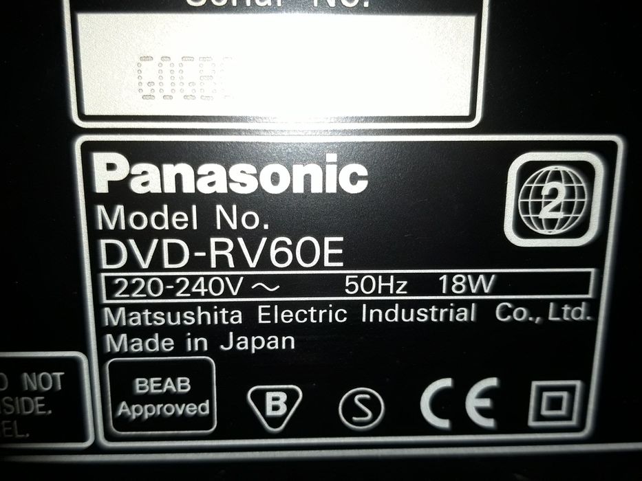Panasonic RV60E DVD Player64740938706306121