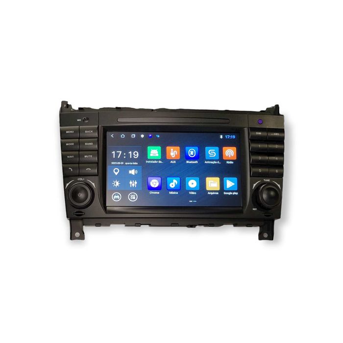 Radio 2 DIN Android para Mercedes Benz A B VITO W203 - Novo Garantia