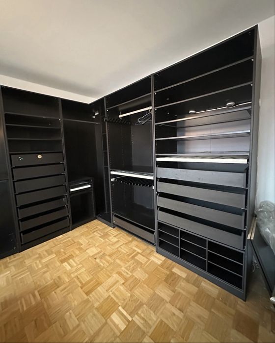 Szafa IKEA PAX narożna brązowo czarna