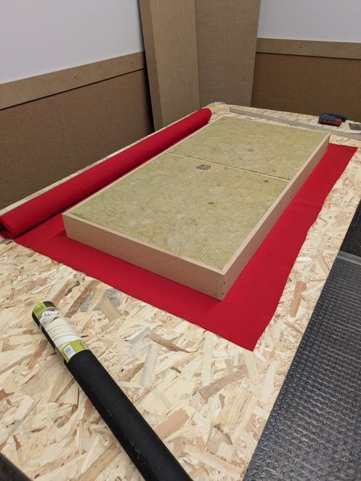 KIT de 16 Painéis p/ Tratamento Acústico — Lã de Rocha & MDF (PORTO)