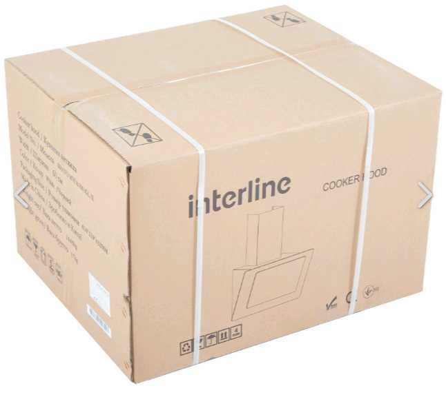 Витяжка Interline BRAVO WH A/60/GL/K БІЛА