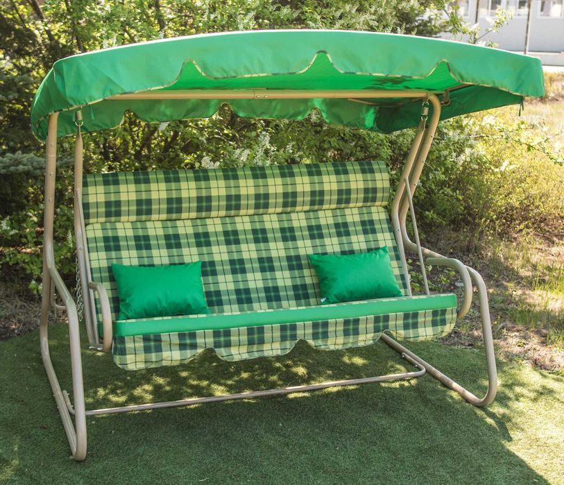 Акція! Качели Садовые- "Марсель". Металева Садова Гойдалка розкладна