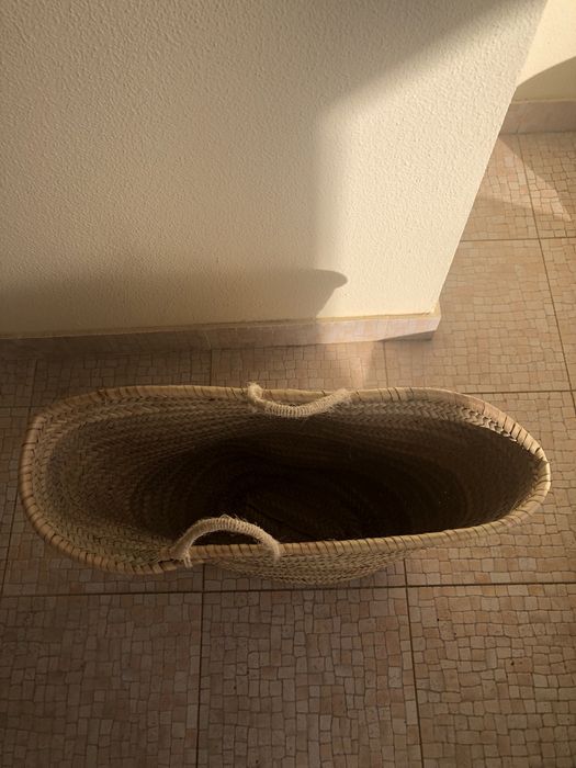 Cesto de vime decoração