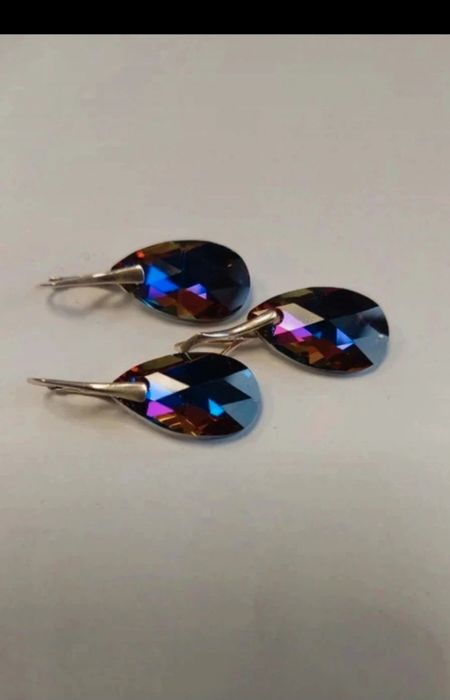 Komplet biżuterii Swarovski srebrnej