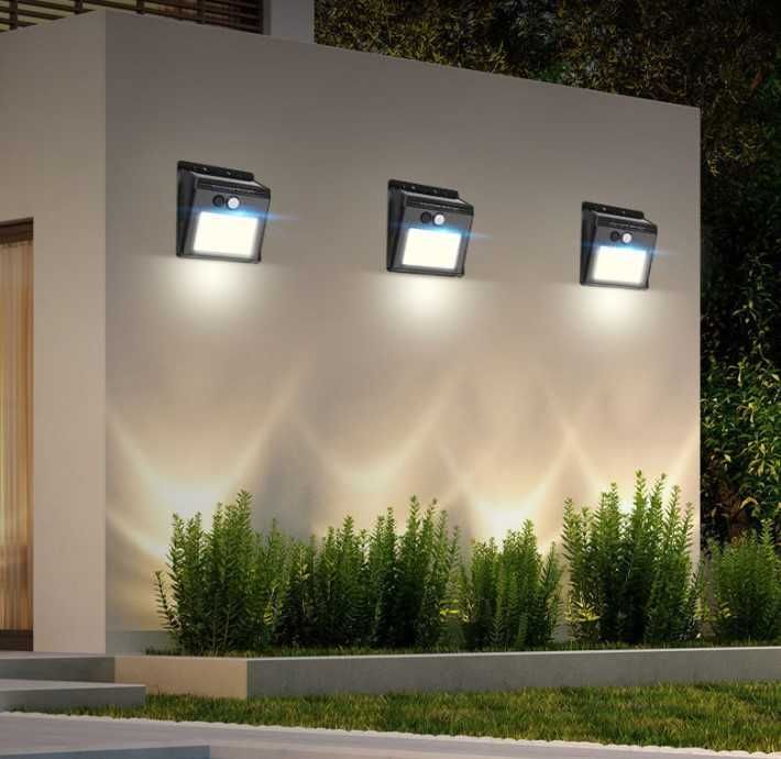 Акція!!! Акумуляторний світильник з датчиком руху і сонячною панеллю