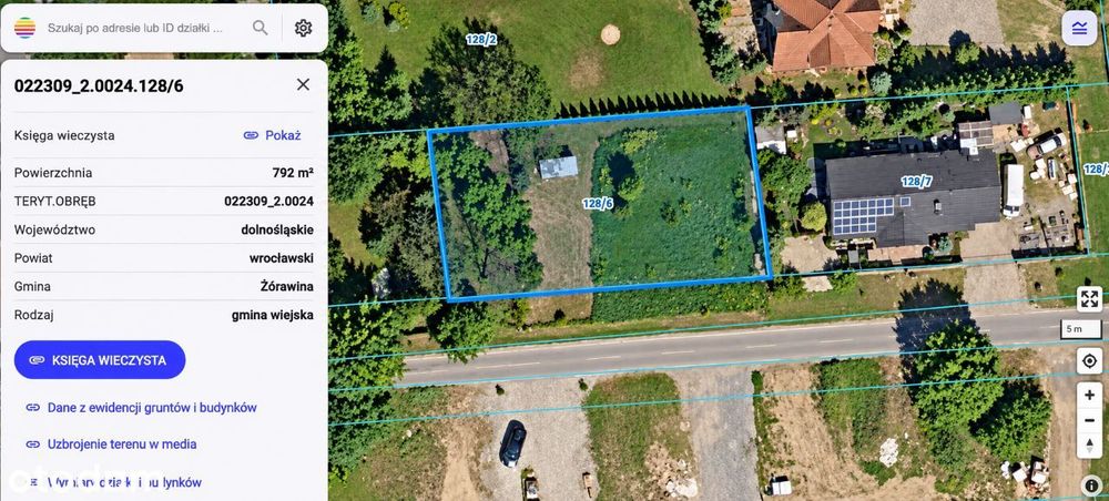 DZIAŁKA BUDOWLANA Turów 791 m², gmina Żórawina - Widok 2
